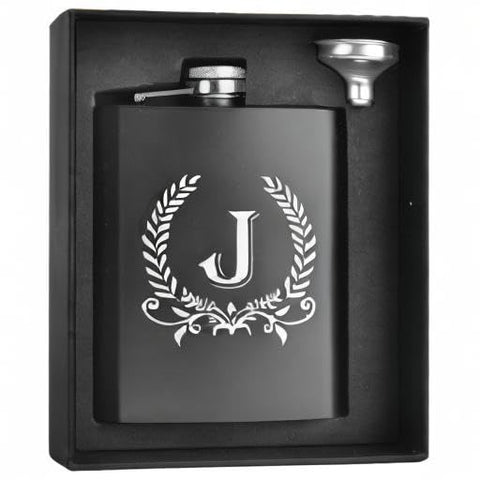 ELEGANTPARK bachelor party hip flask with monogram for a memorable keepsake.