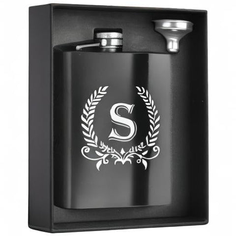 ELEGANTPARK gift-ready packaging with engravable flask, ready to gift.