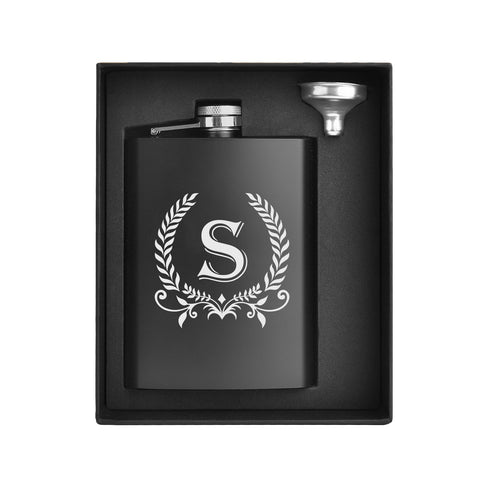 ELEGANTPARK hip flask 8oz with funnel for easy on-the-go pour.