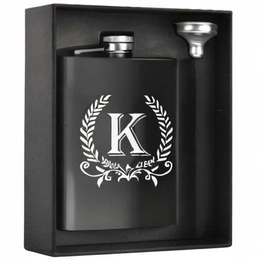 ELEGANTPARK personalized flask for dad or husband gifts