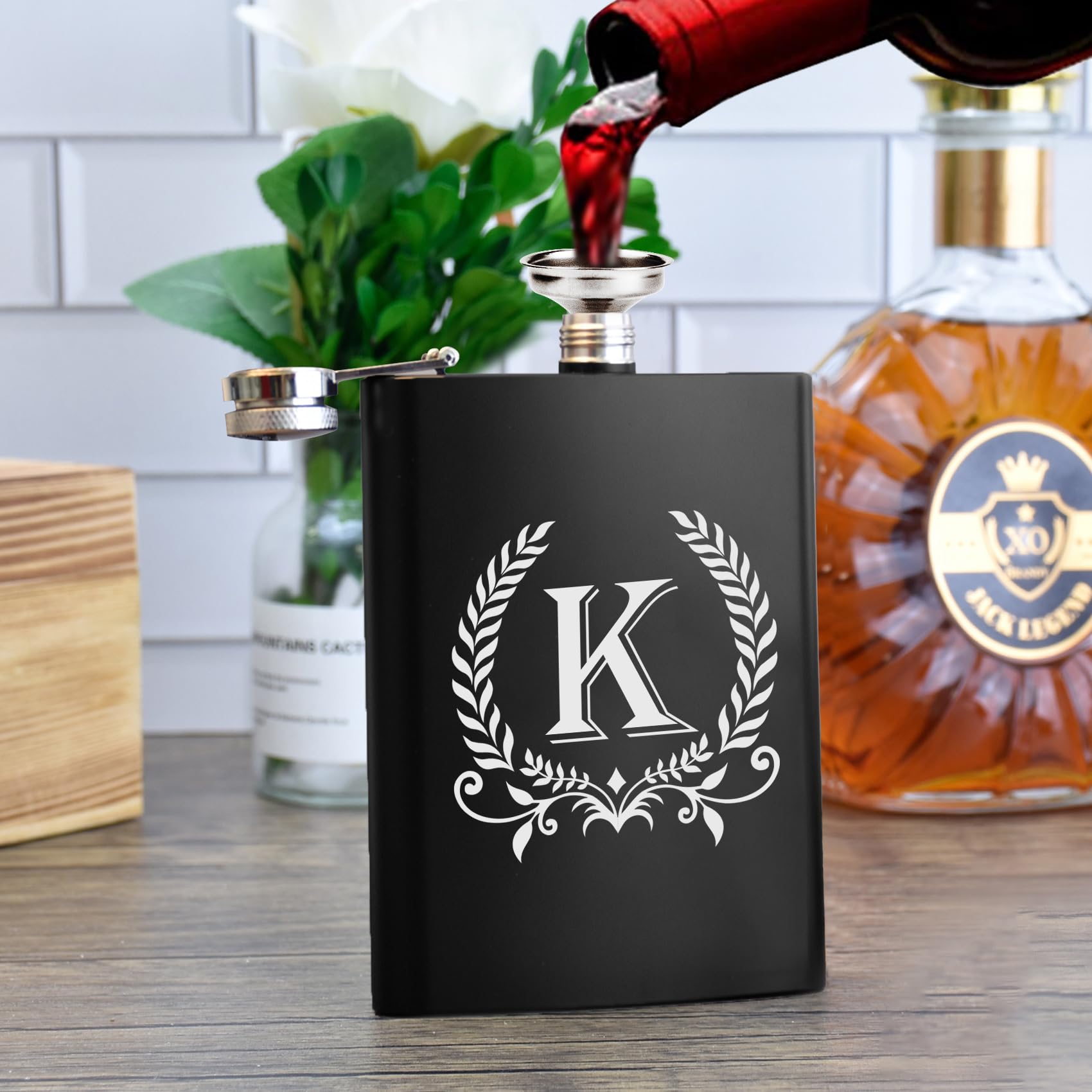 ELEGANTPARK gift-ready flask in elegant packaging