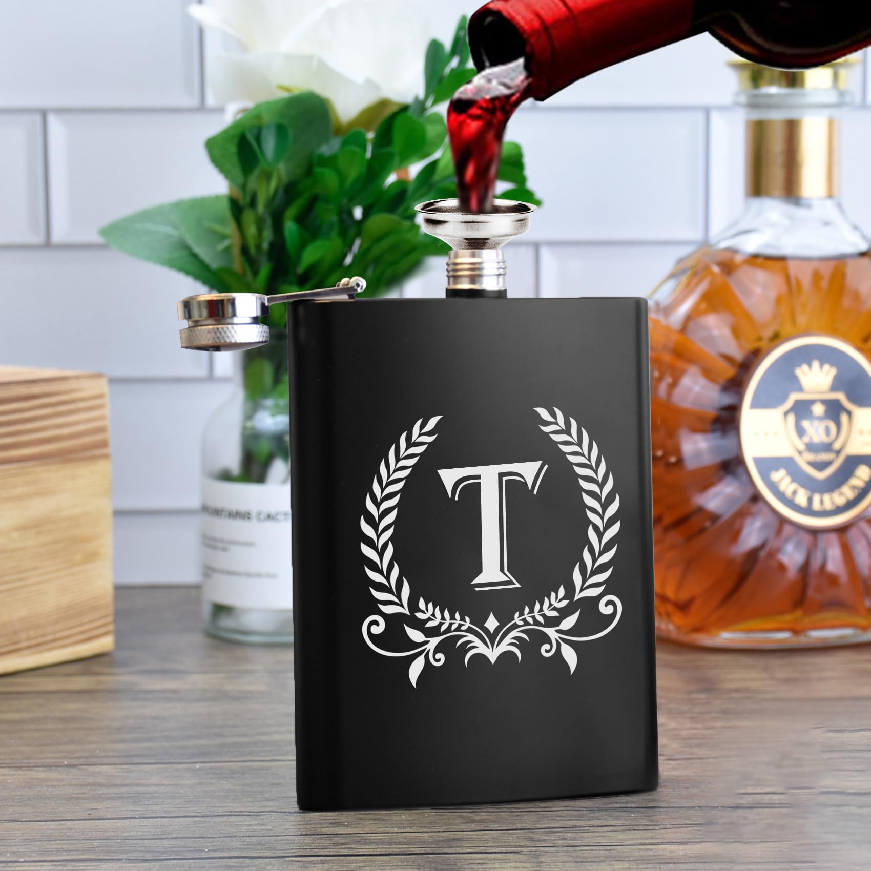 ElegantPark personalized gift for men with monogram initials.