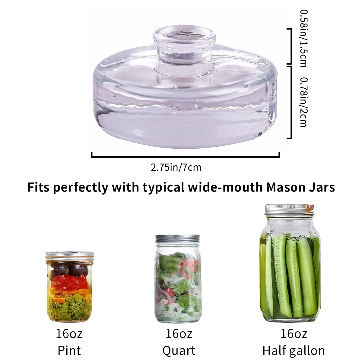 Eleganttime easy-grip fermentation weights with non-slip handles in use