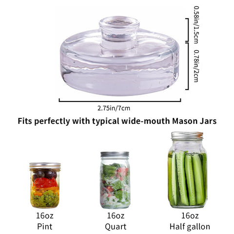 Eleganttime easy-grip fermentation weights with non-slip handles in use