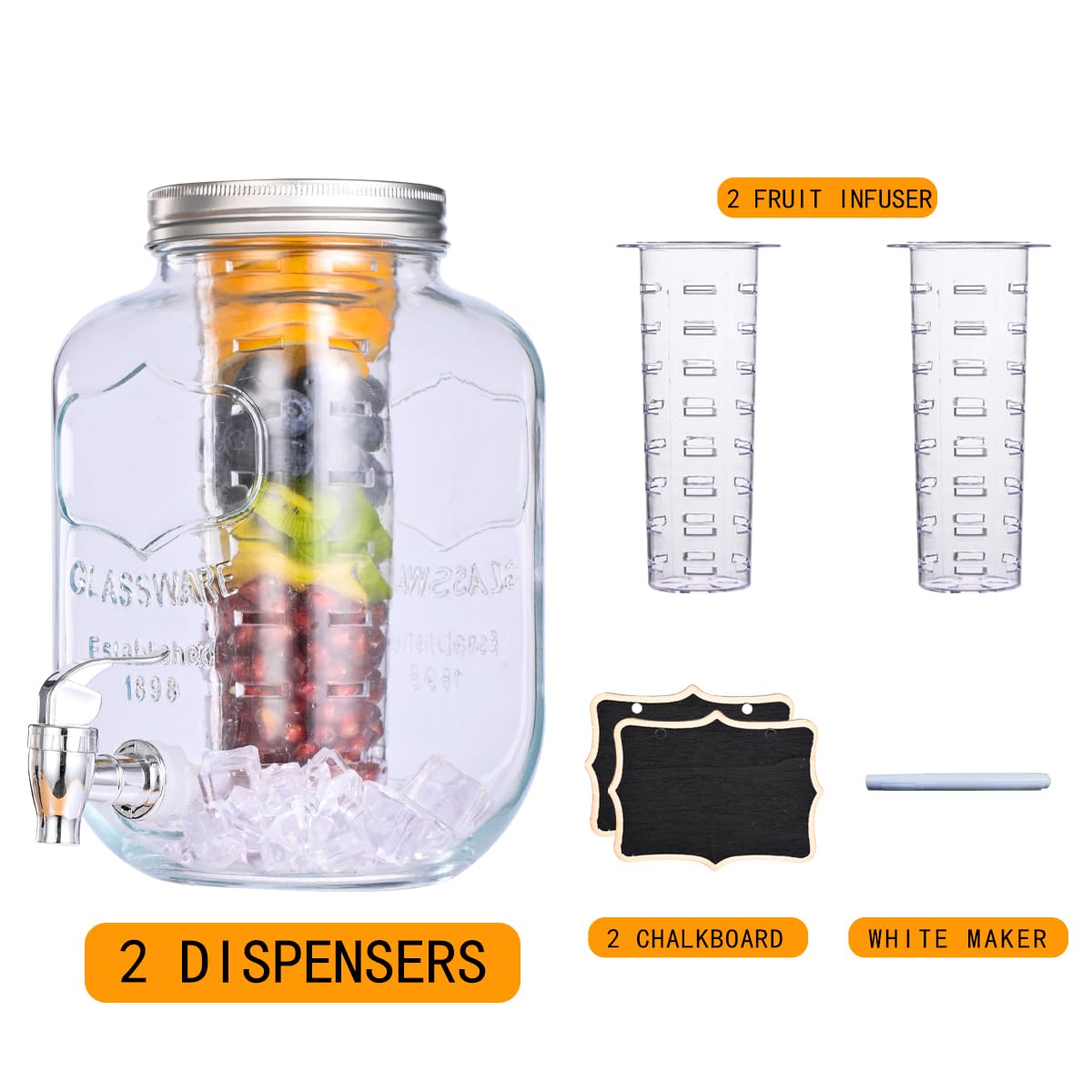 Eleganttime fruit infuser close-up with fresh slices enhancing beverages