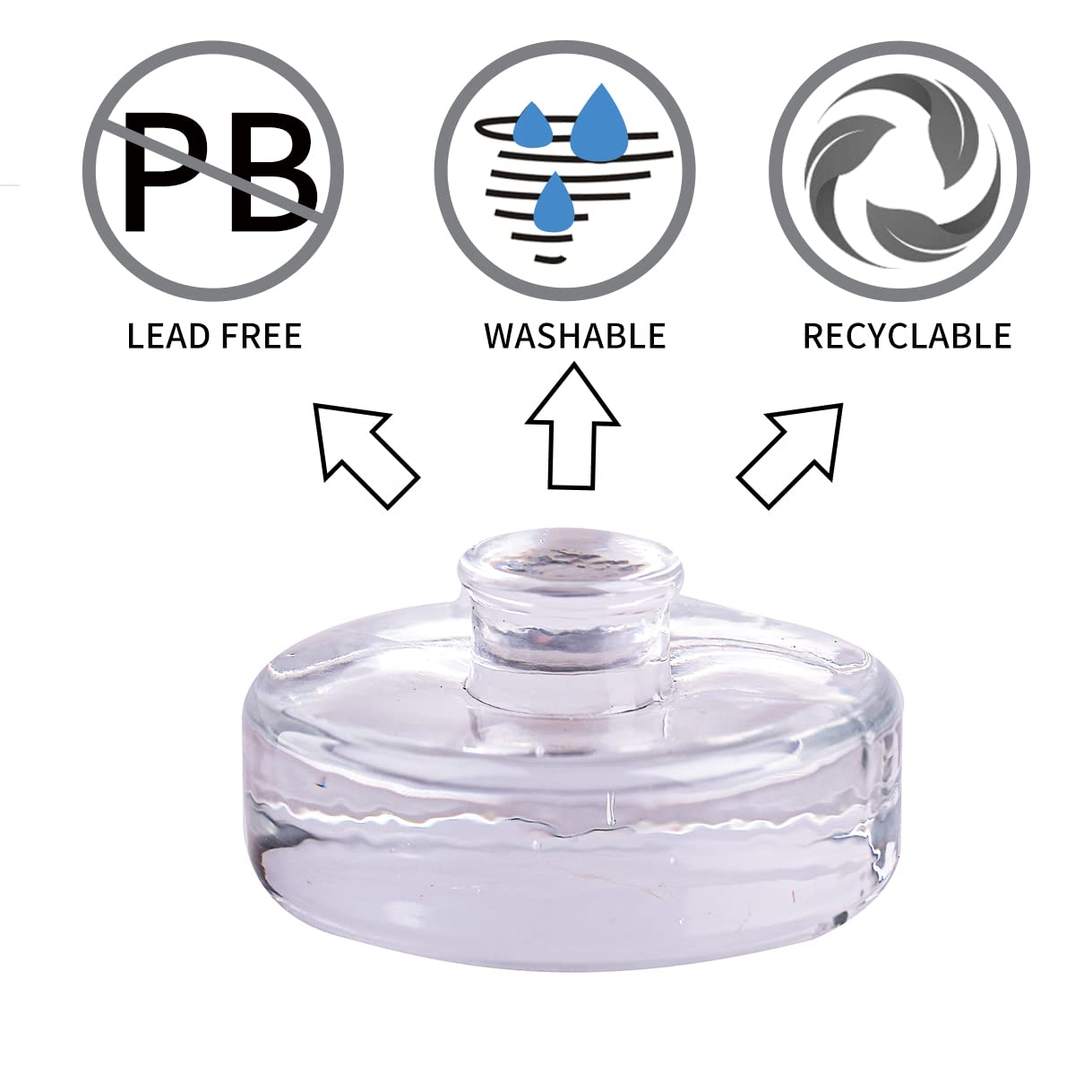 Eleganttime heavy glass weights maintaining brine contact during fermentation