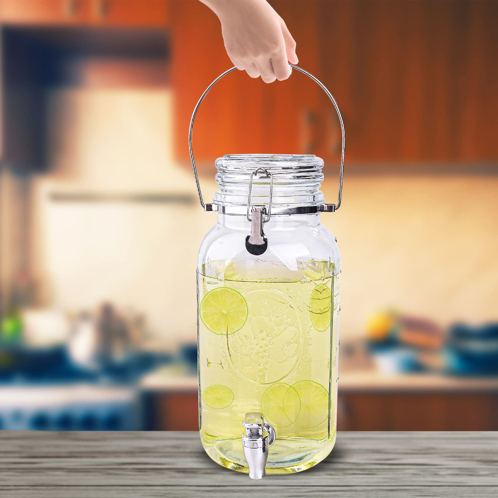 Eleganttime party centerpiece dispenser adds rustic charm to any celebration.
