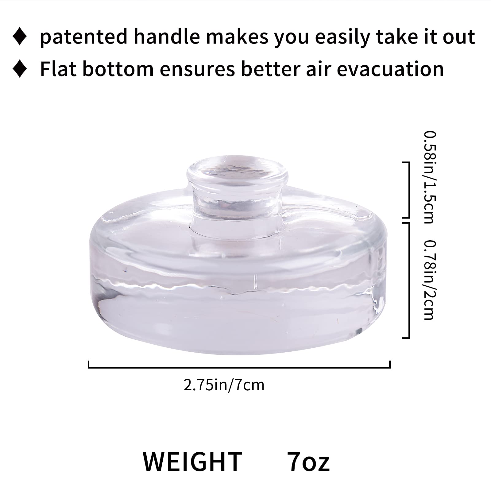 Eleganttime weights designed to fit 2.7-inch wide-mouth mason jars.