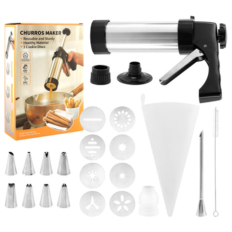 Elegicklip stainless steel churro maker for quick at-home churros.