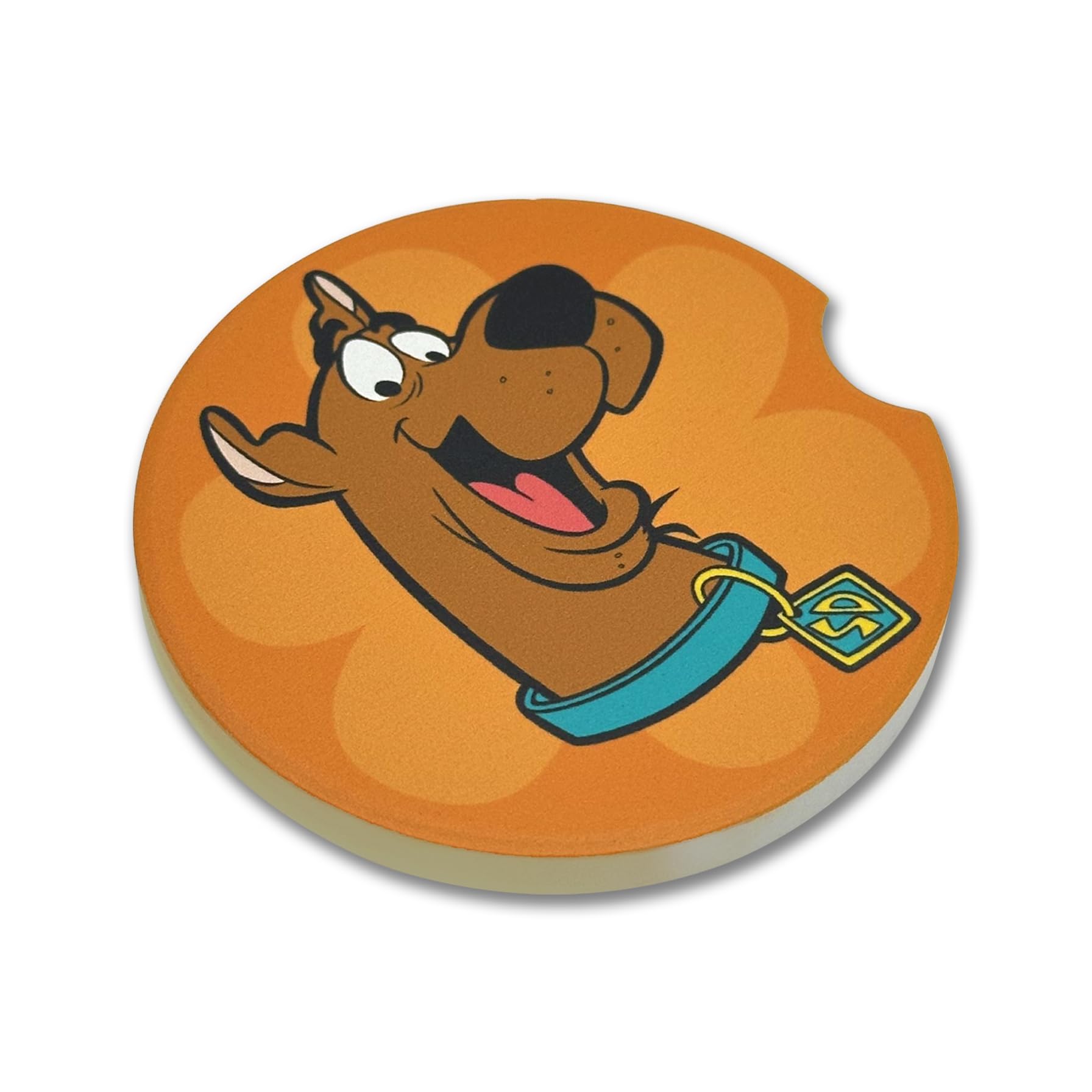 Elektroplate Scooby-Doo coaster easy to clean after spills.
