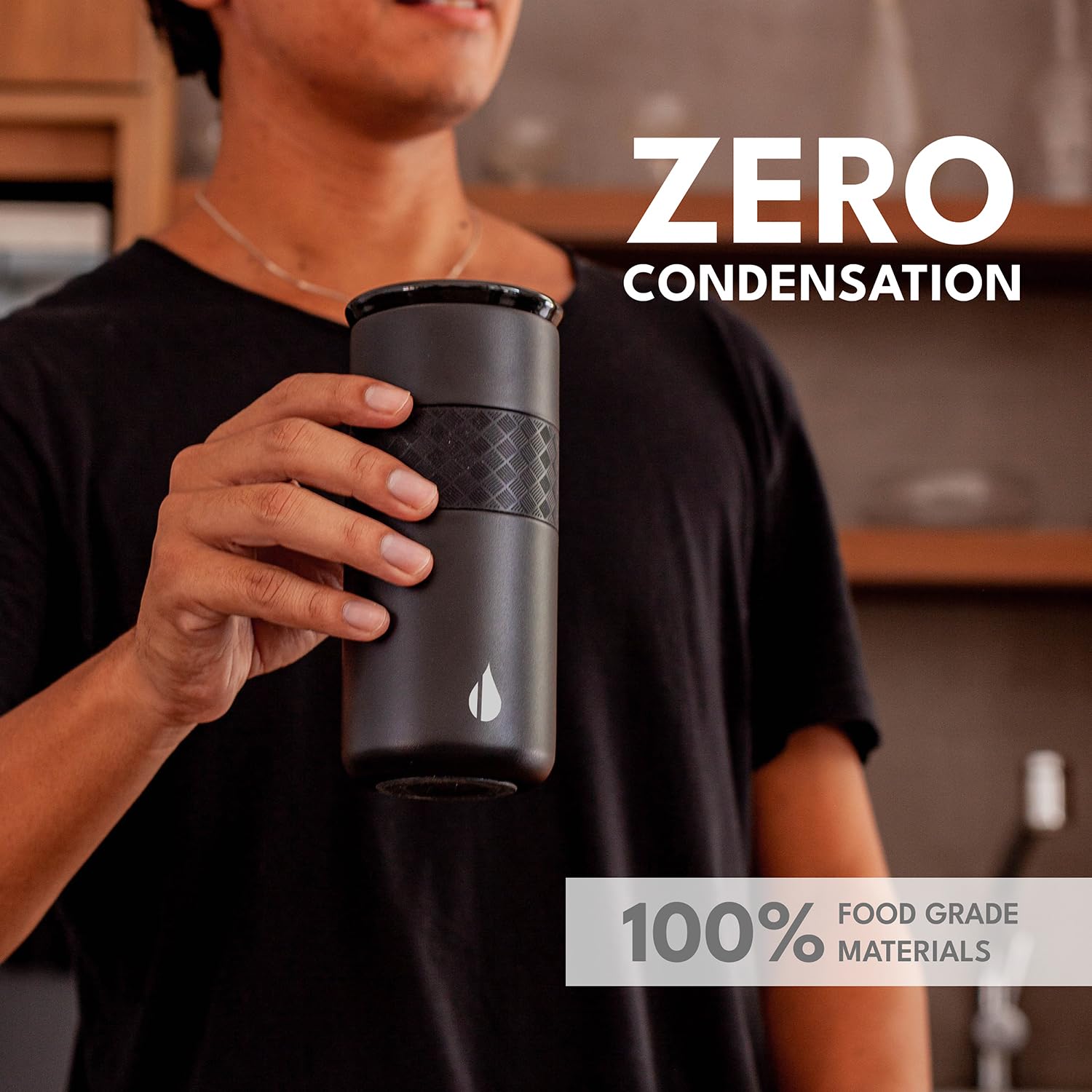 Elemental Artisan no-sweat design prevents condensation and hand moisture