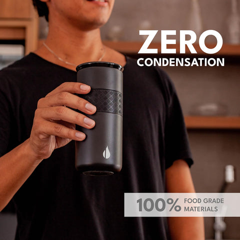 Elemental Artisan no-sweat design prevents condensation and hand moisture