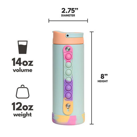 Elemental 14oz capacity suits school, sports, and after-school activities