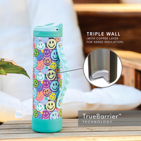 Elemental Iconic Kids Water Bottle leak-proof 20oz for mess-free days