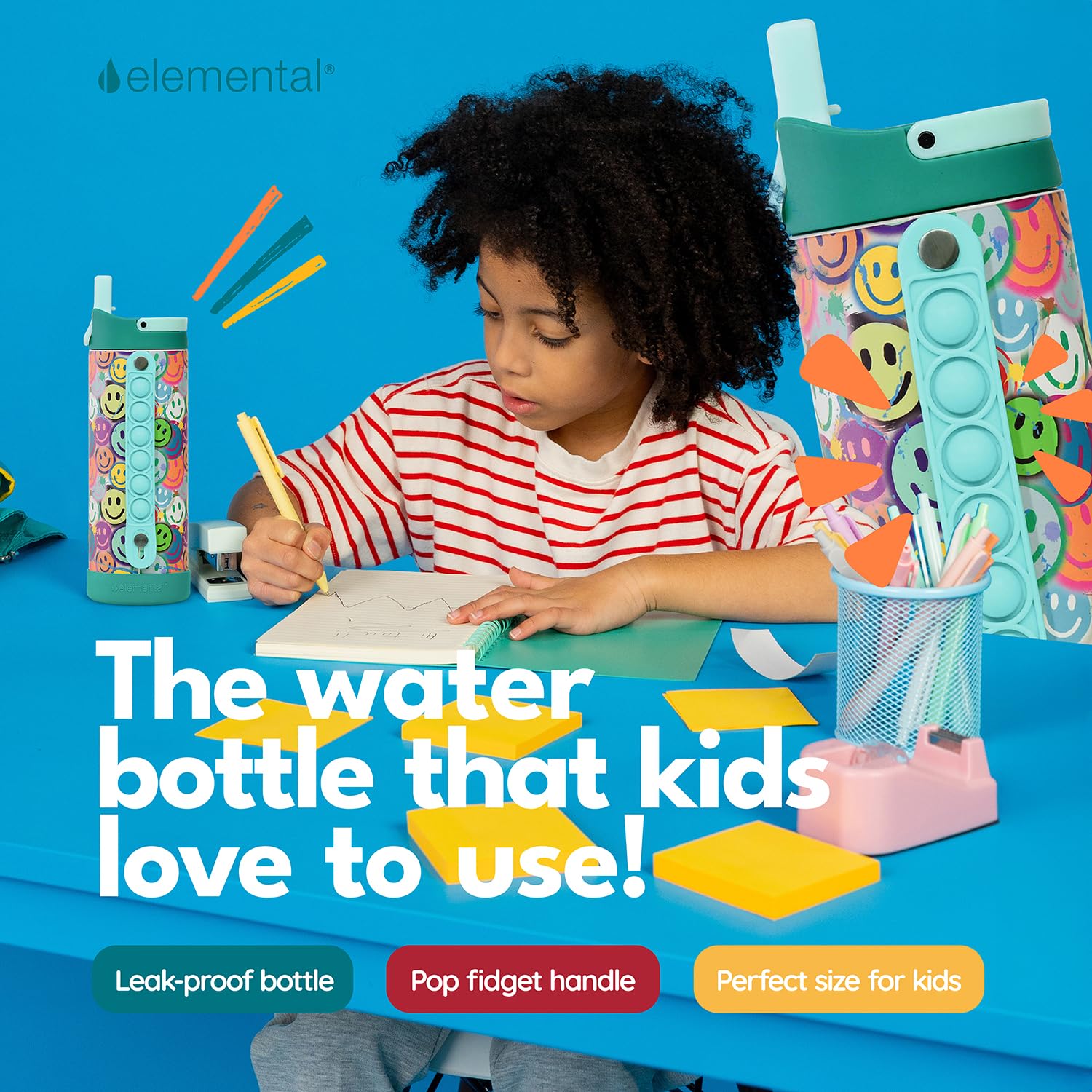 Elemental Iconic triple-wall insulation keeps drinks cold for hours.