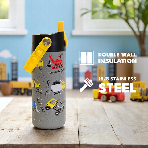 Elemental bottle designed for school, travel, and sports.