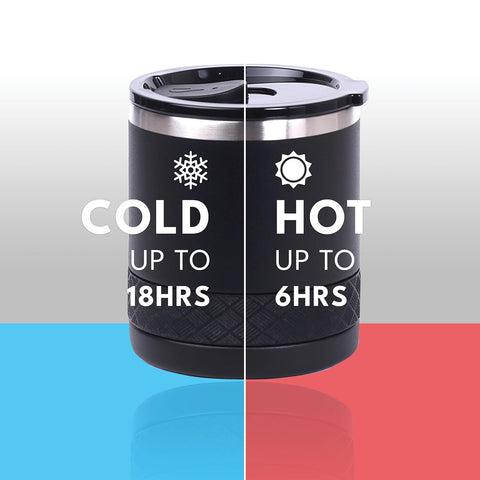 Elemental Recess Lowball Tumbler shows copper-insulated interior for steady temperatures.
