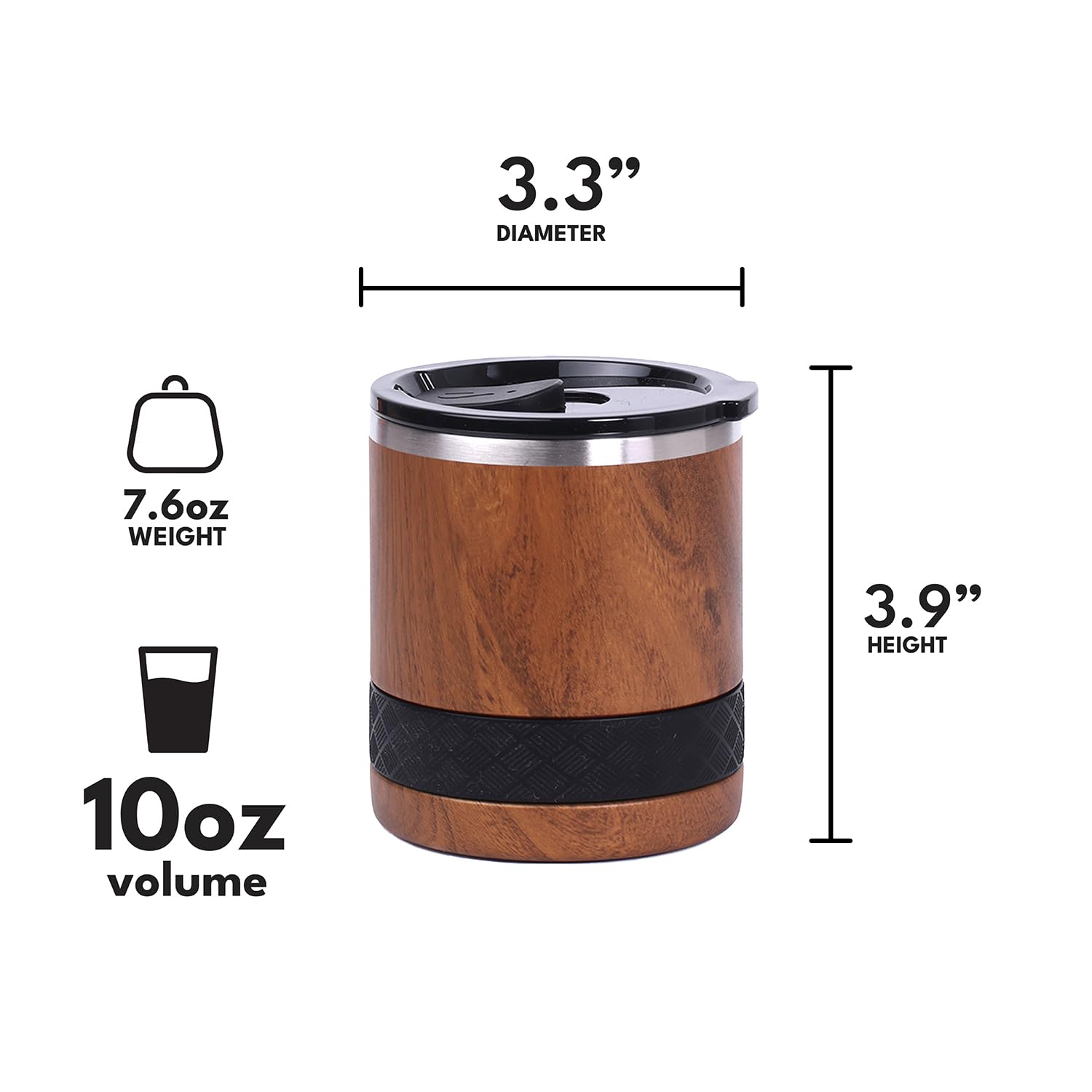 Elemental Recess tumbler with Tritan lid for easy sipping on the move.