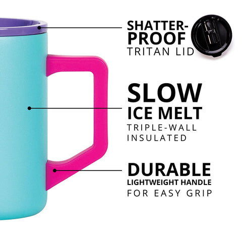Elemental Summit dishwasher-safe mug top rack for easy cleaning after outdoor adventures.