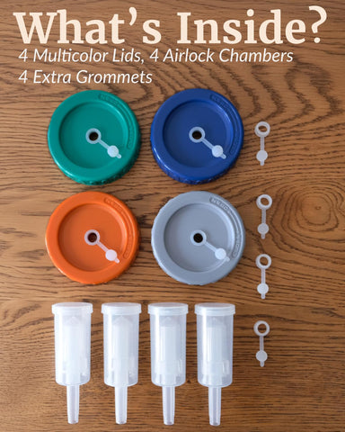 Elementi lids fit Ball jars for universal wide-mouth compatibility