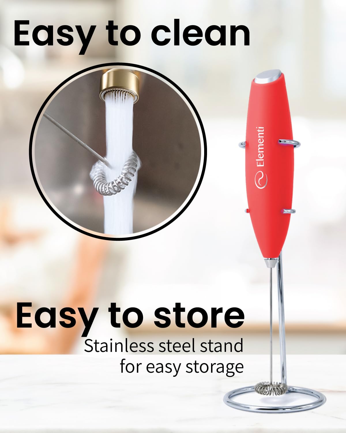 Ergonomic soft-touch grip for comfortable one-handed operation