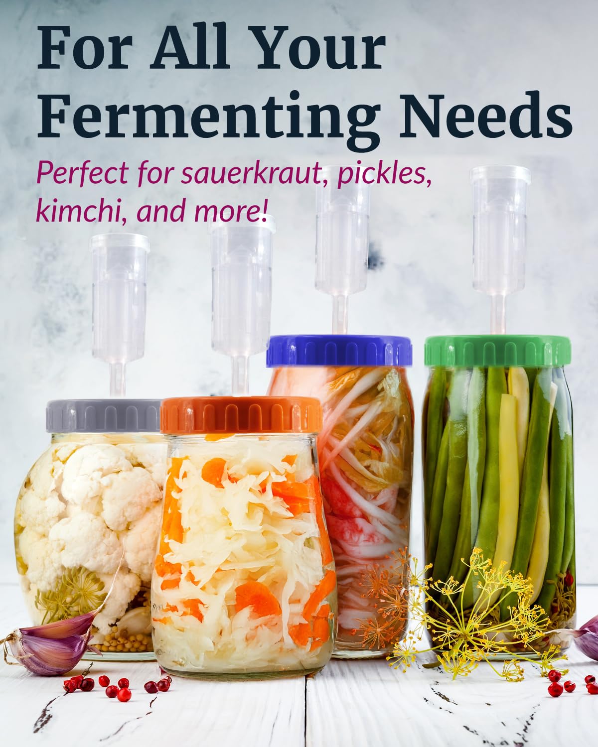 Elementi sauerkraut sealing in a jar for crisp, fresh flavors