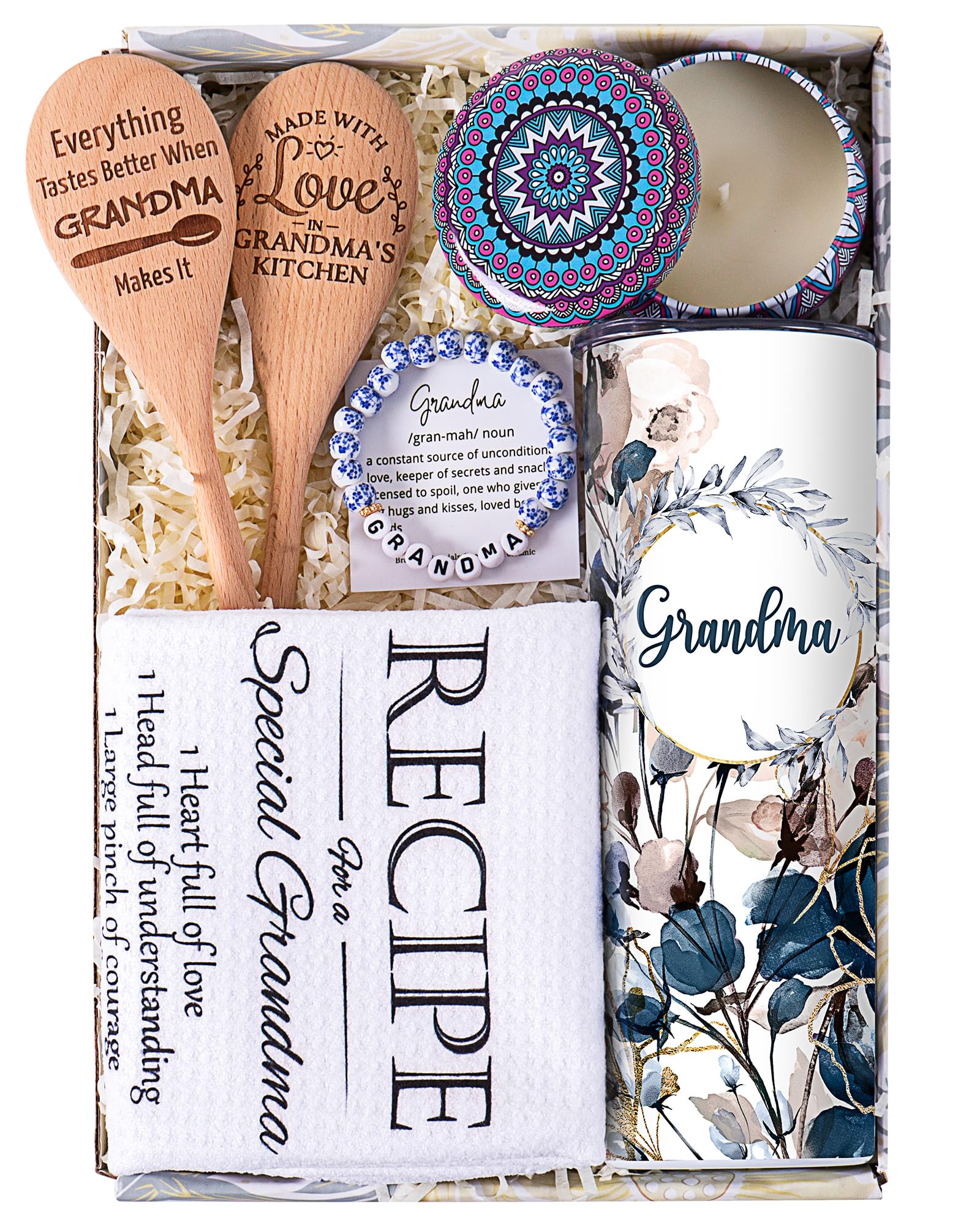 ELEMENU gift basket contents featuring a ready-to-ship grandma gift set.