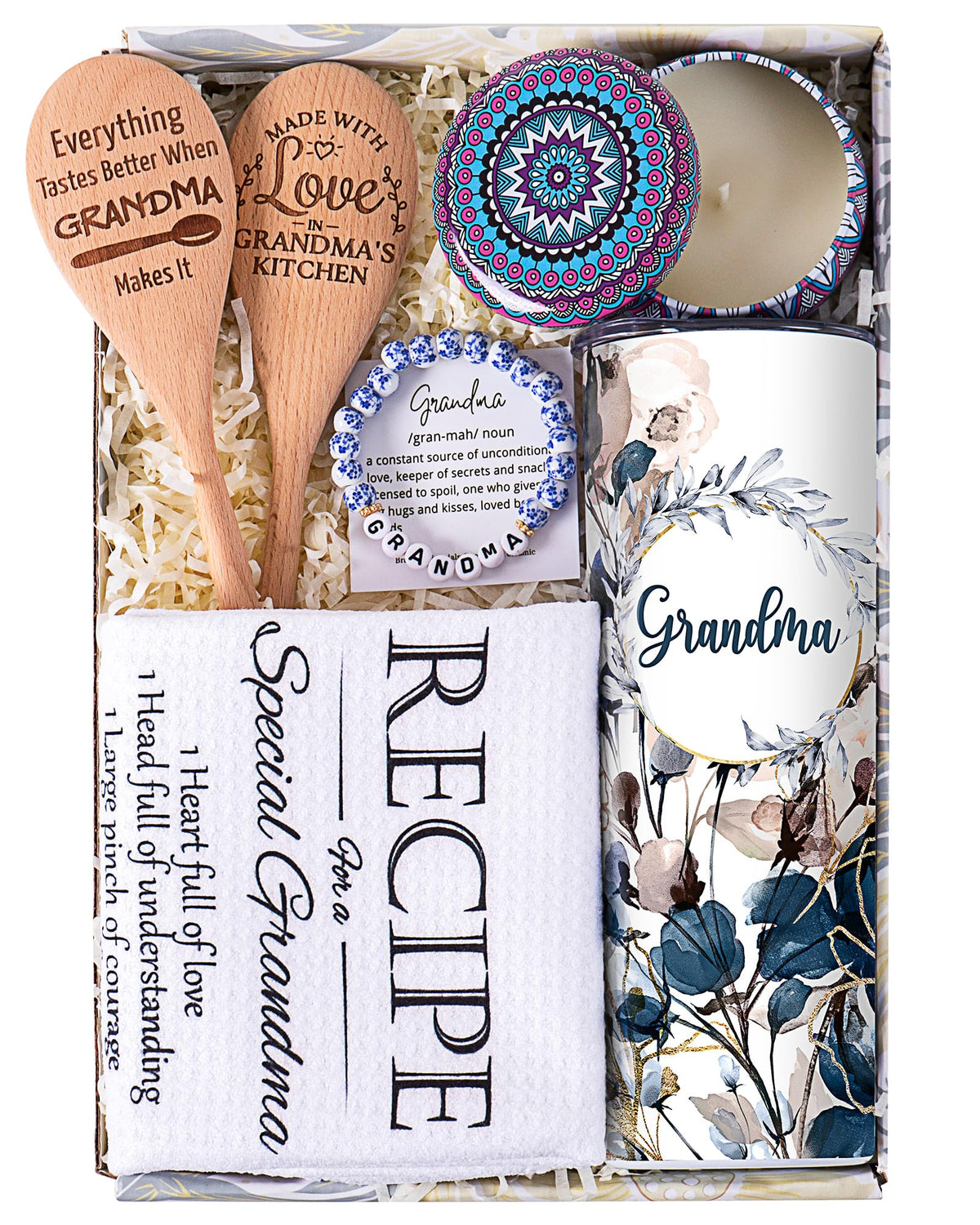 ELEMENU gift basket contents featuring a ready-to-ship grandma gift set.
