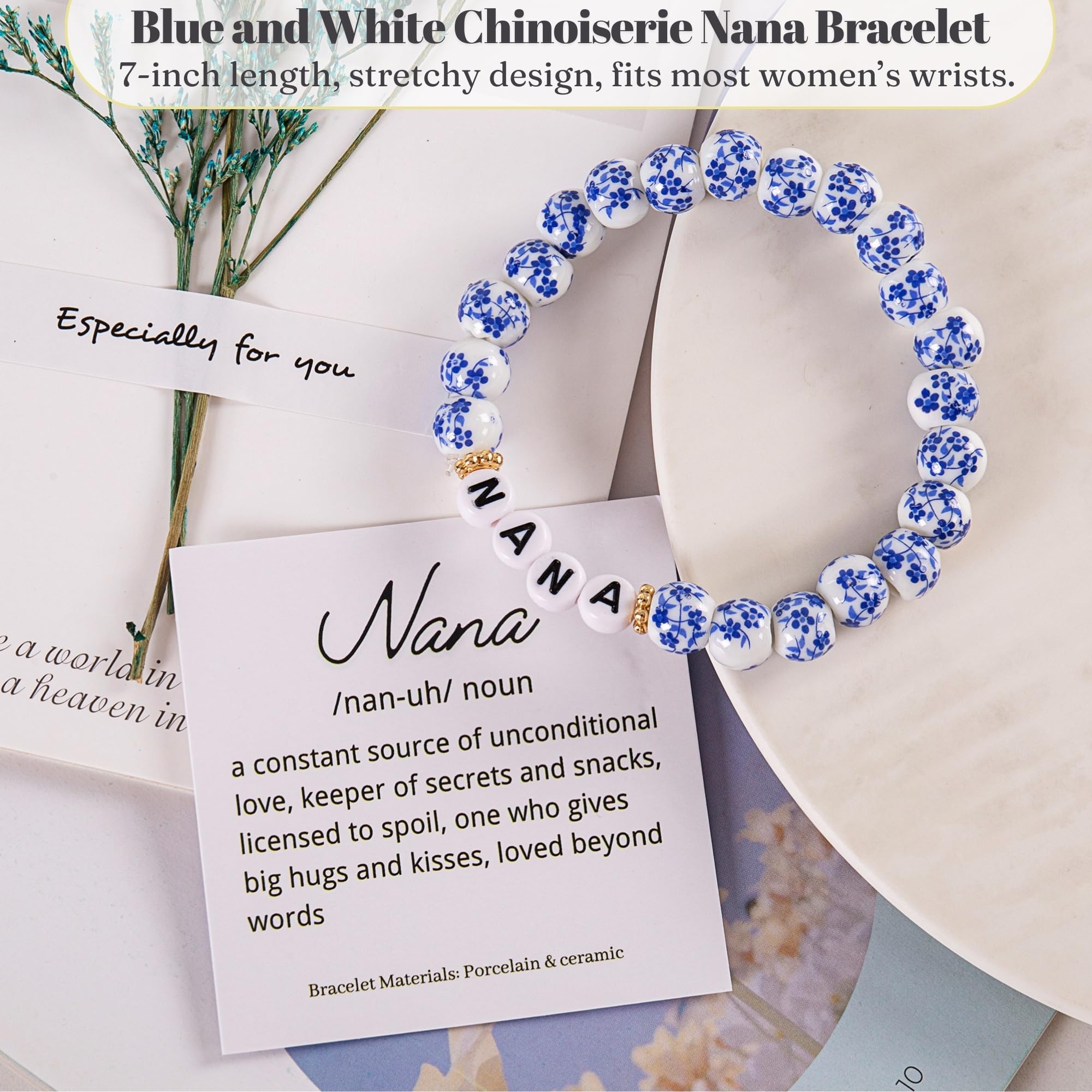 ELEMENU Nana greeting card with a warm note.