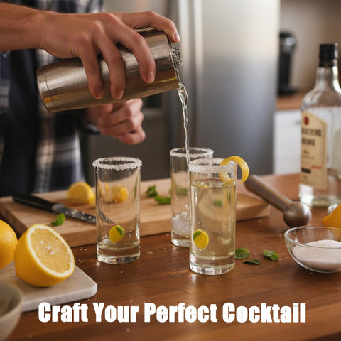 ELERGIFTS lemon-themed shot glasses ideal for summer parties and festive toasts.