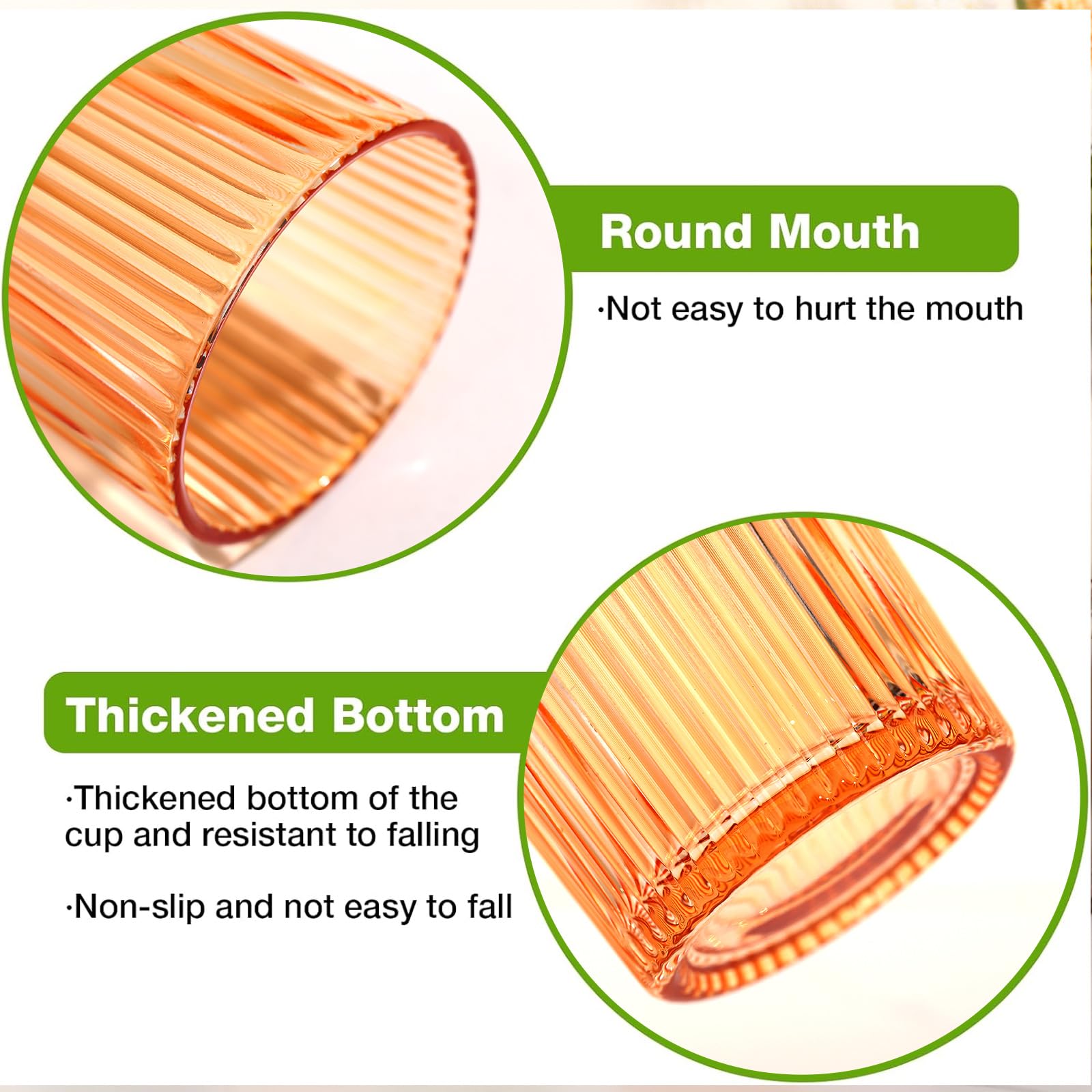 ELERGIFTS six-color glass set ideal for entertaining and color-coded drinks