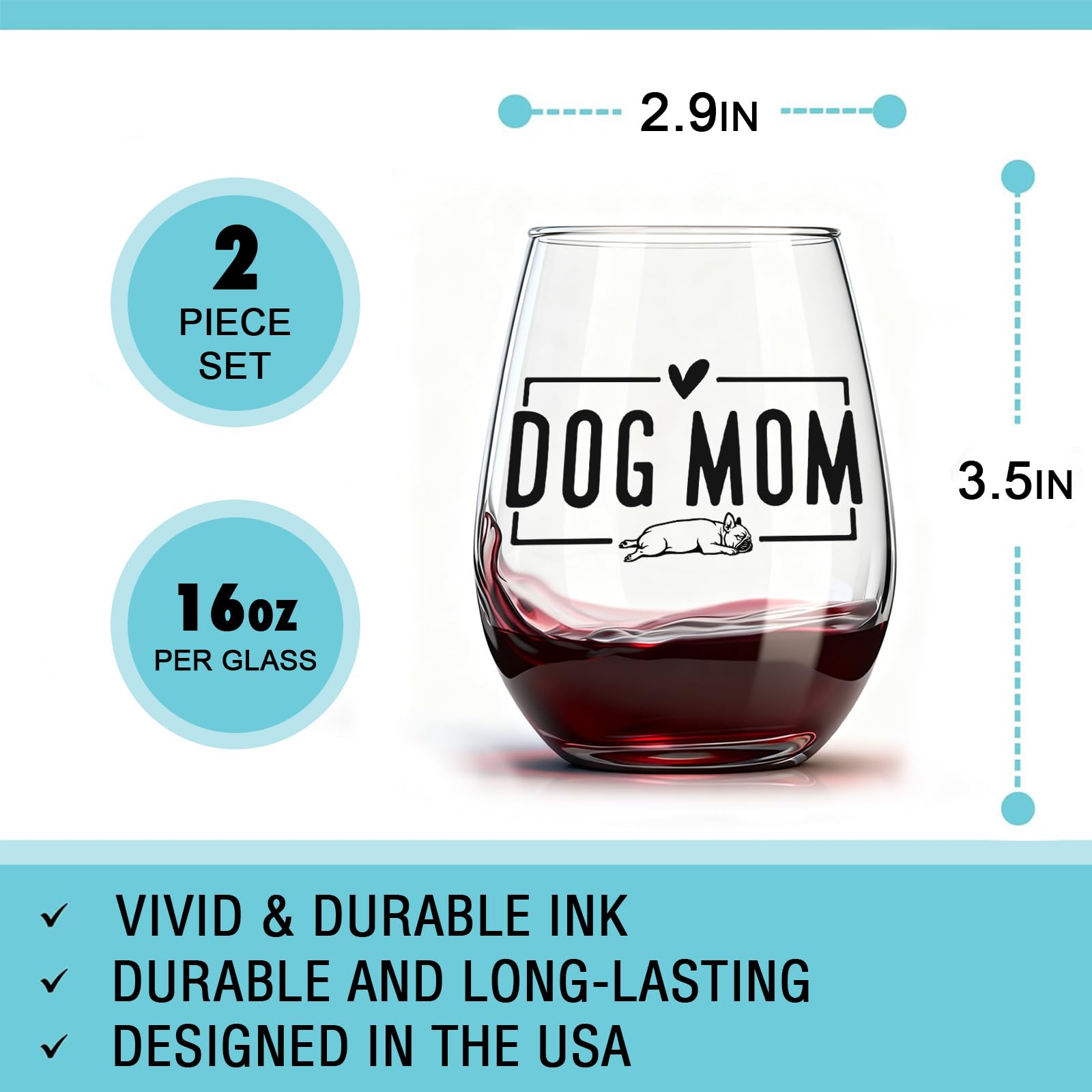 ELERGIFTS ergonomic mom glass with curved palm friendly shape