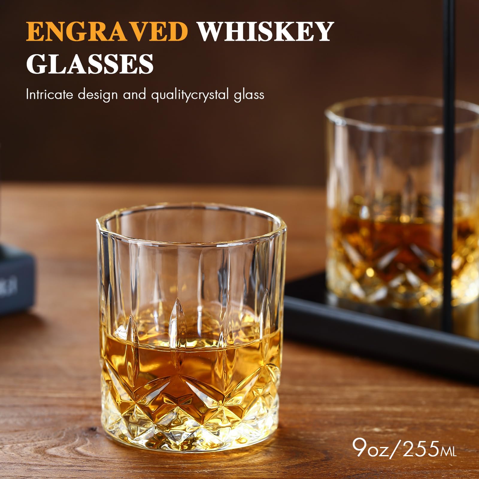 ELERGIFTS hand-blown lead-free glass ensures pure pours.