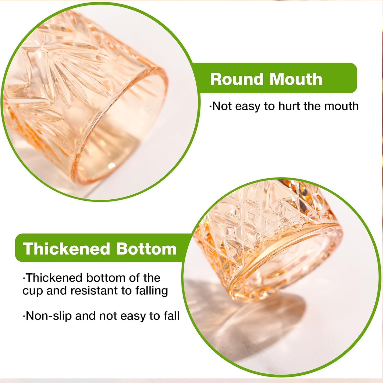 ELERGIFTS heavy-base stability prevents spills during lively gatherings.