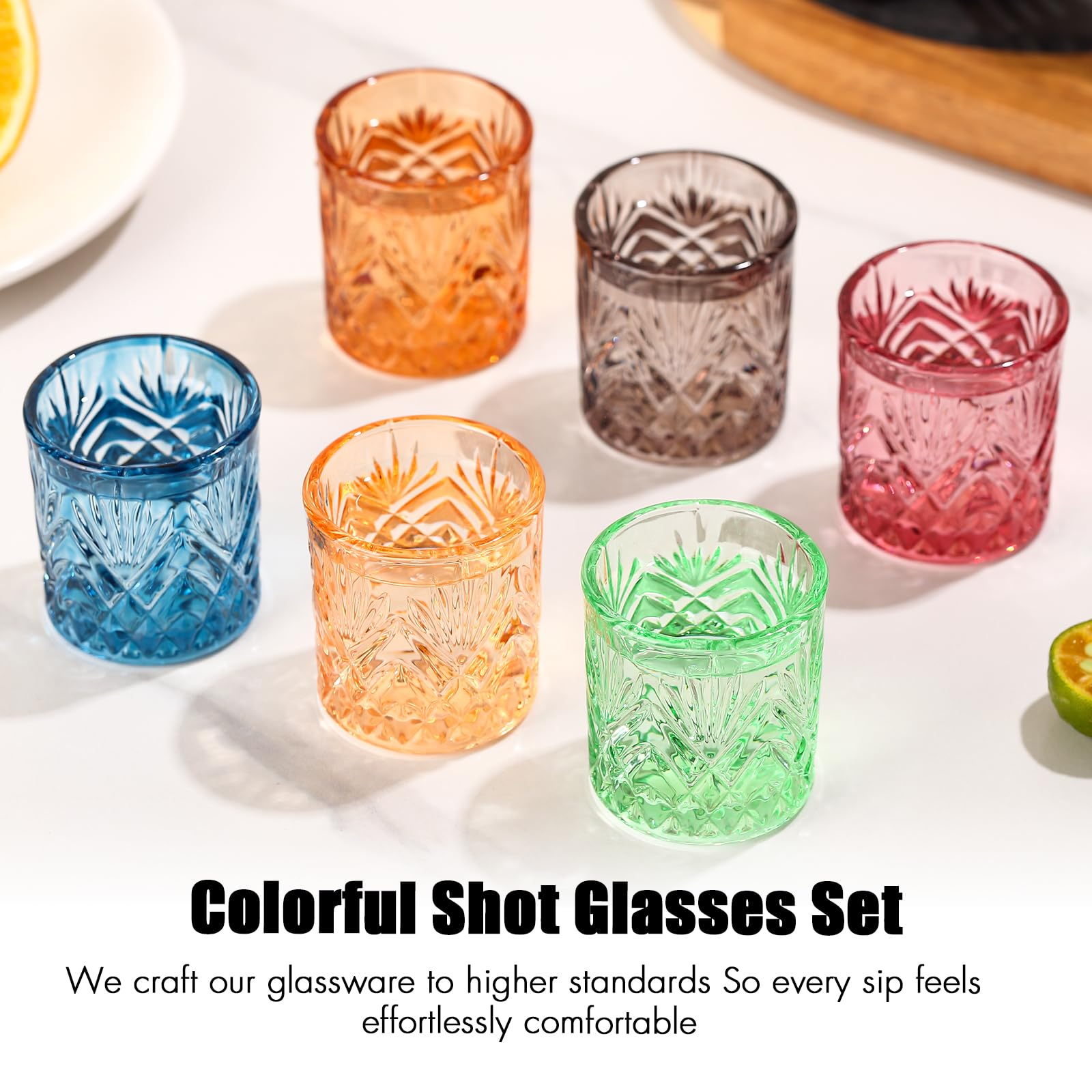 ELERGIFTS lead-free durable glass resists everyday wear.