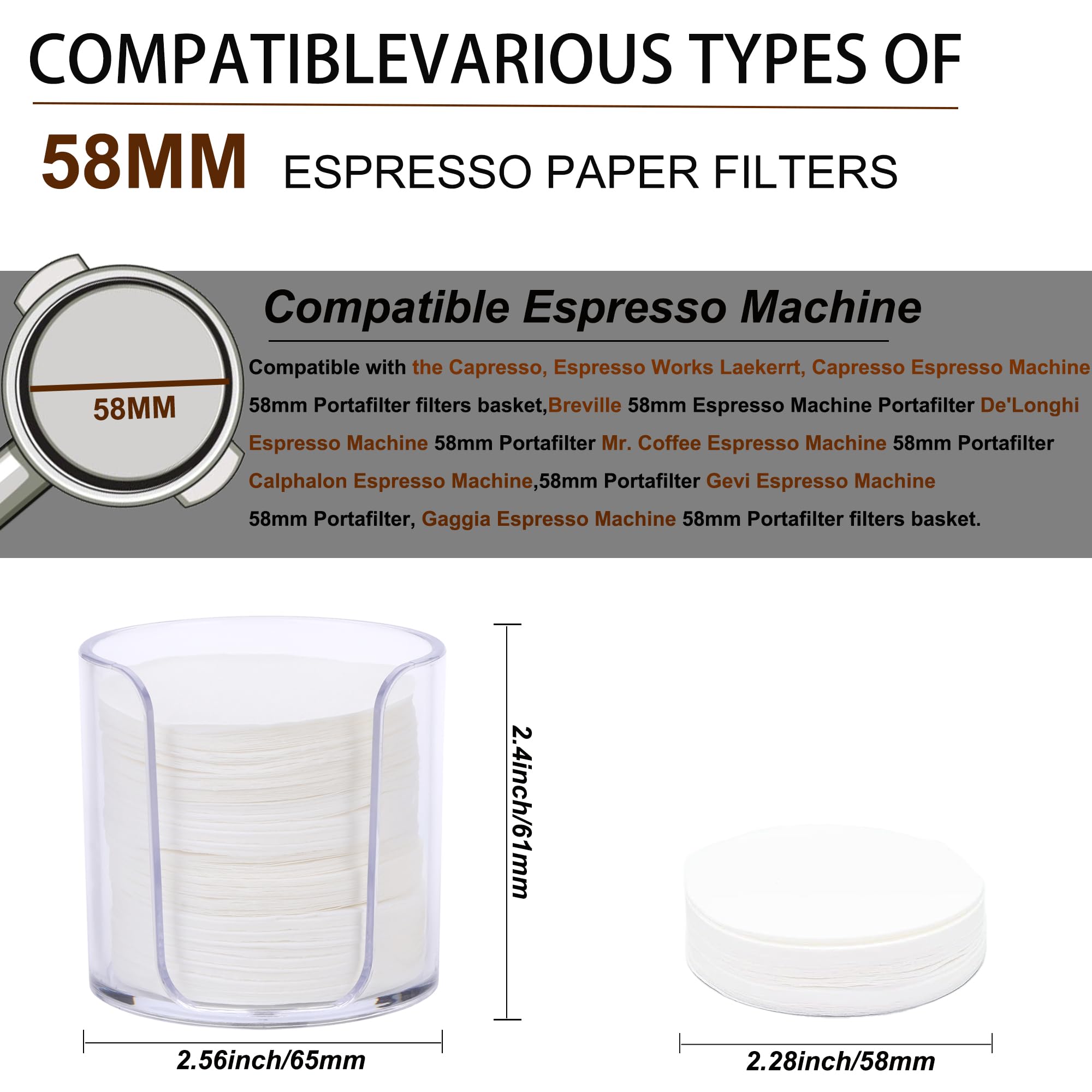 ELESTAB storage holder with 58mm filters keeps prep organized