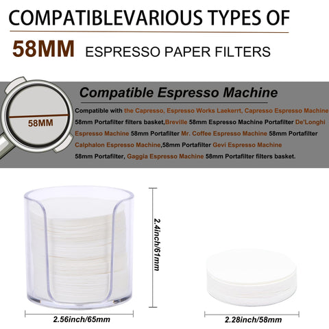 ELESTAB storage holder with 58mm filters keeps prep organized