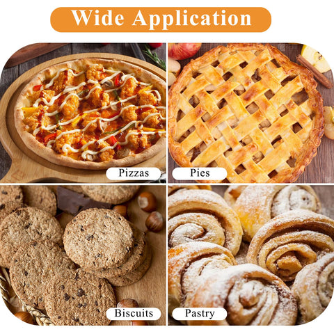 Elesunory kitchen tool set for versatile baking of pizzas, pies, cookies, and more.