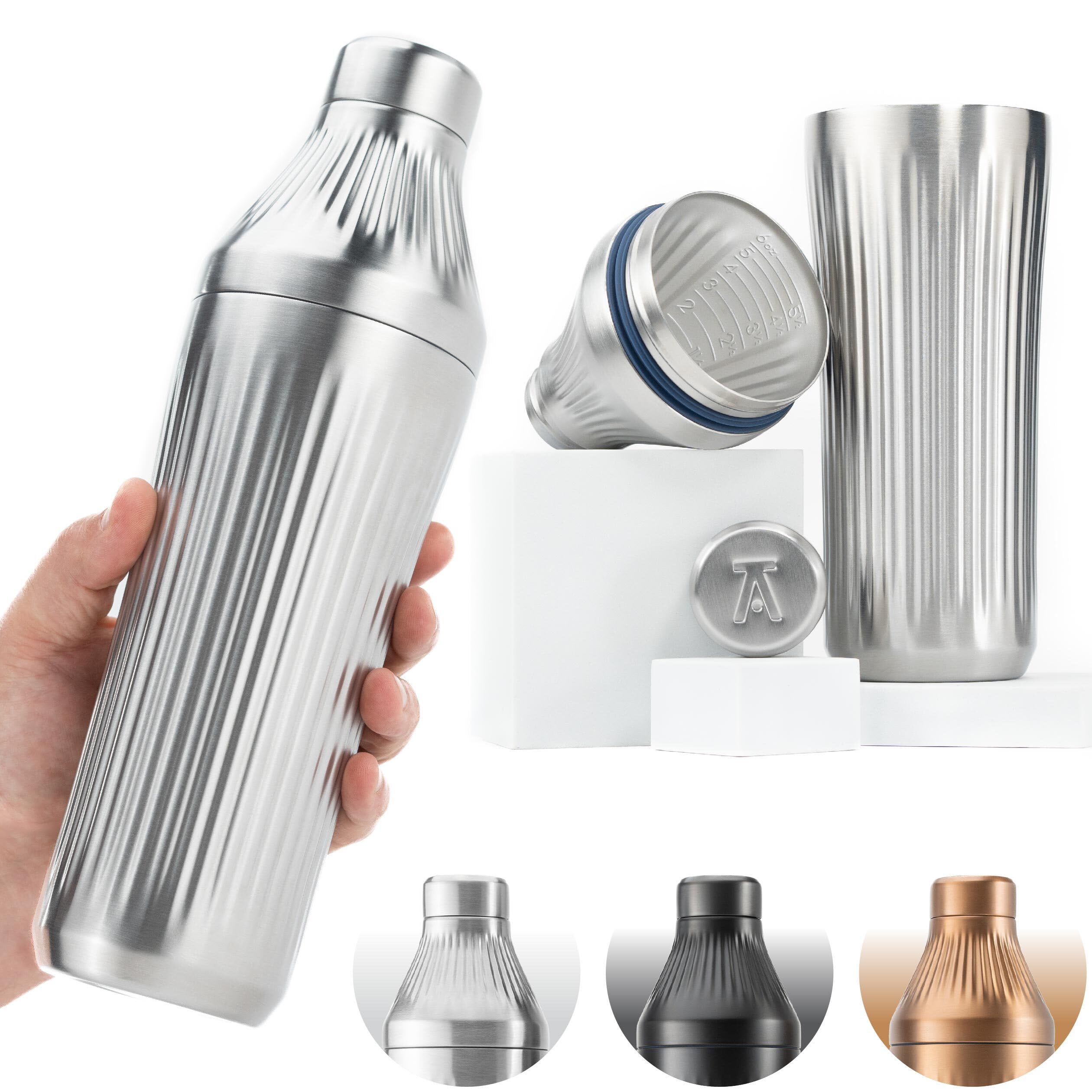 Elevated Craft Diamond Edition shaker bottle keeps cocktails cold without frost on hands