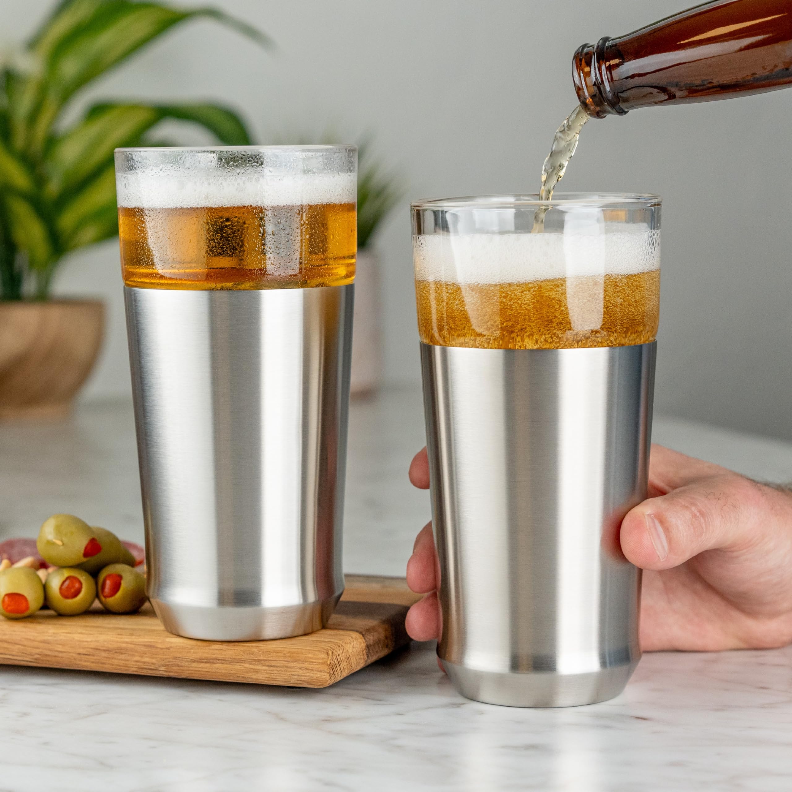 Elevated Craft freezeable insert enables extra chilly drinks.
