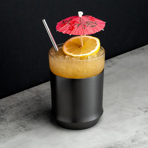 Elevated Craft Hybrid Cocktail Glass removable insert ensures metallic-free taste and aroma.