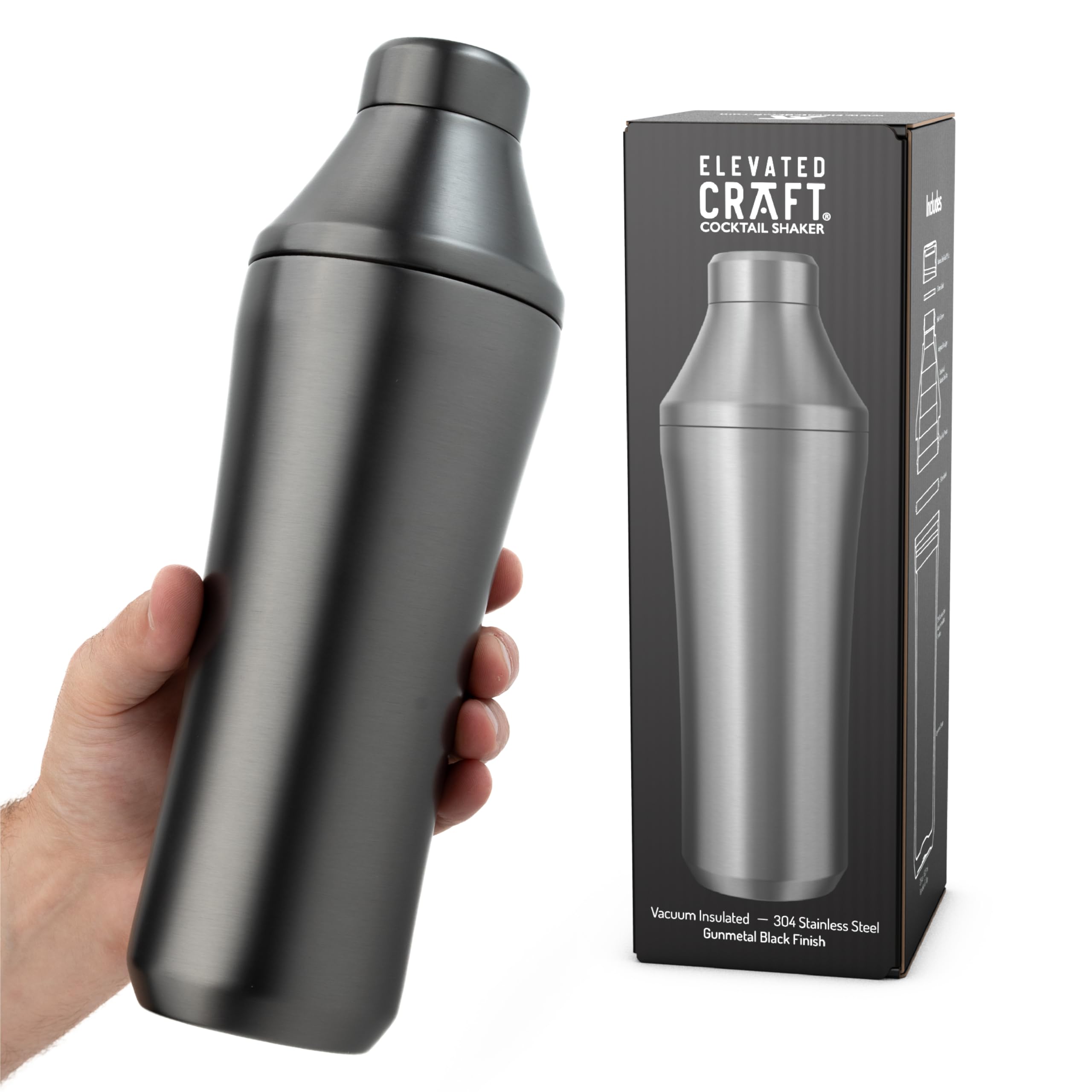 Elevated Craft 28oz shaker ready for bold home cocktails.