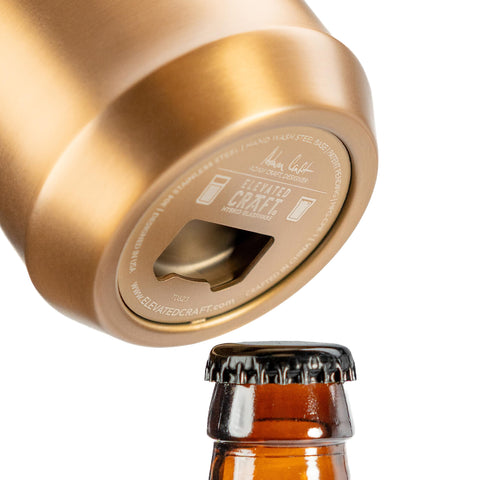 Elevated Craft stainless steel base complements the glass for durable everyday use.