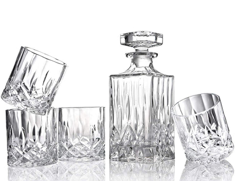 ELIDOMC diamond-cut whiskey glasses, 11 oz, ideal for refined gift-worthy moments.