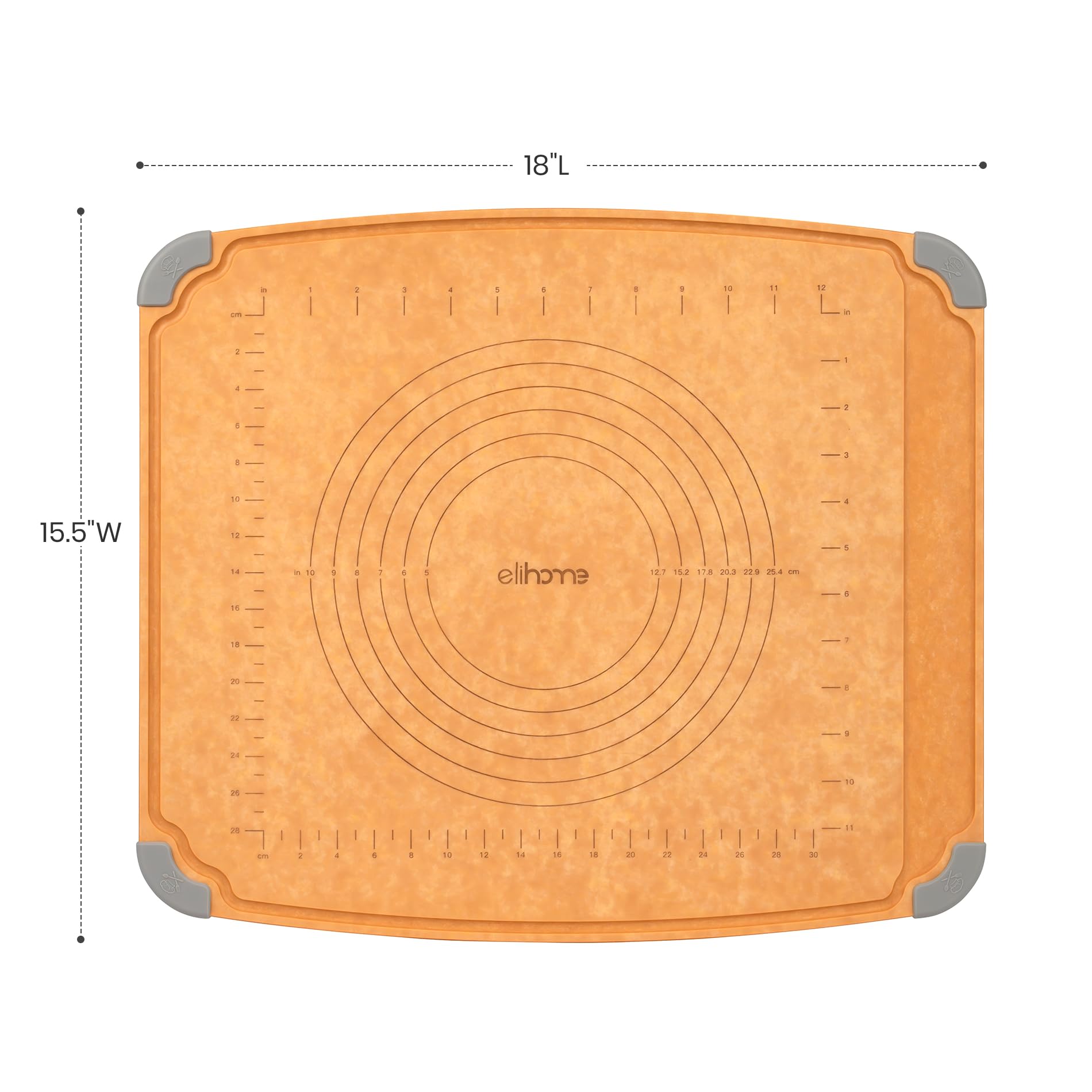 Elihome cutting board ships with a 2-year warranty