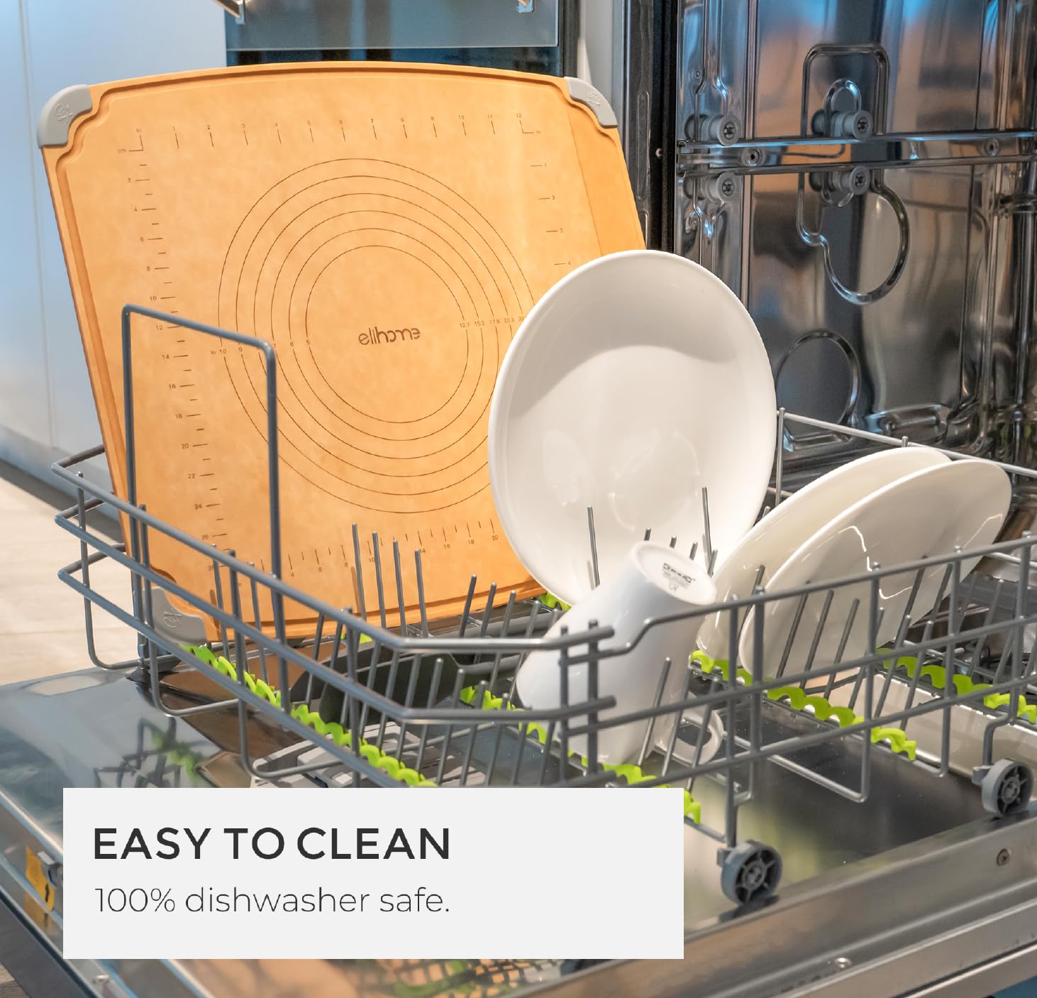 Elihome roller pin rest groove helps keep surfaces tidy