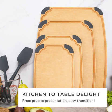 Elihome cutting board comes in four sizes, including 12x8 inches