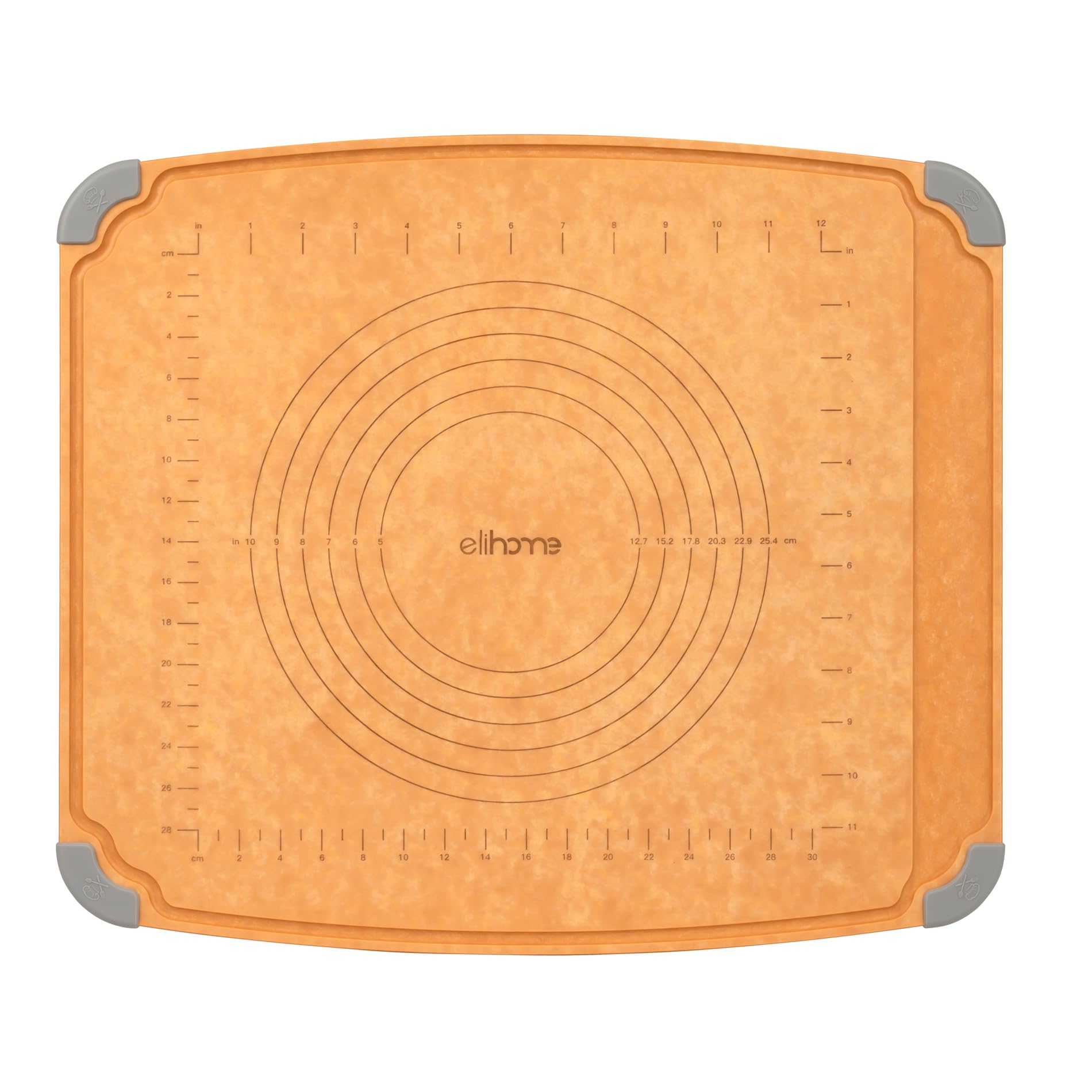 Elihome wood fiber cutting board 15x18 on counter provides stable prep surface
