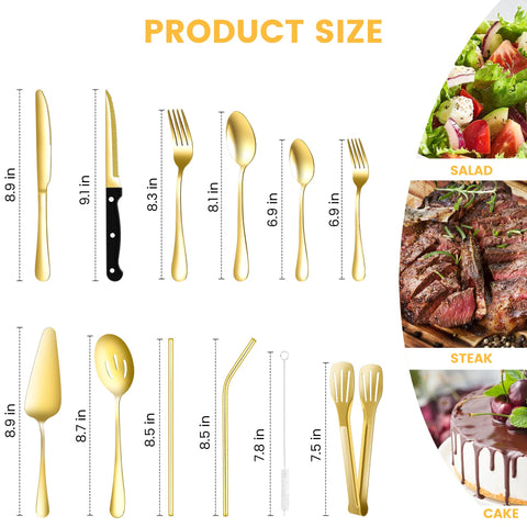 ELIMTEC gold dinner spoons with mirror finish for refined meals