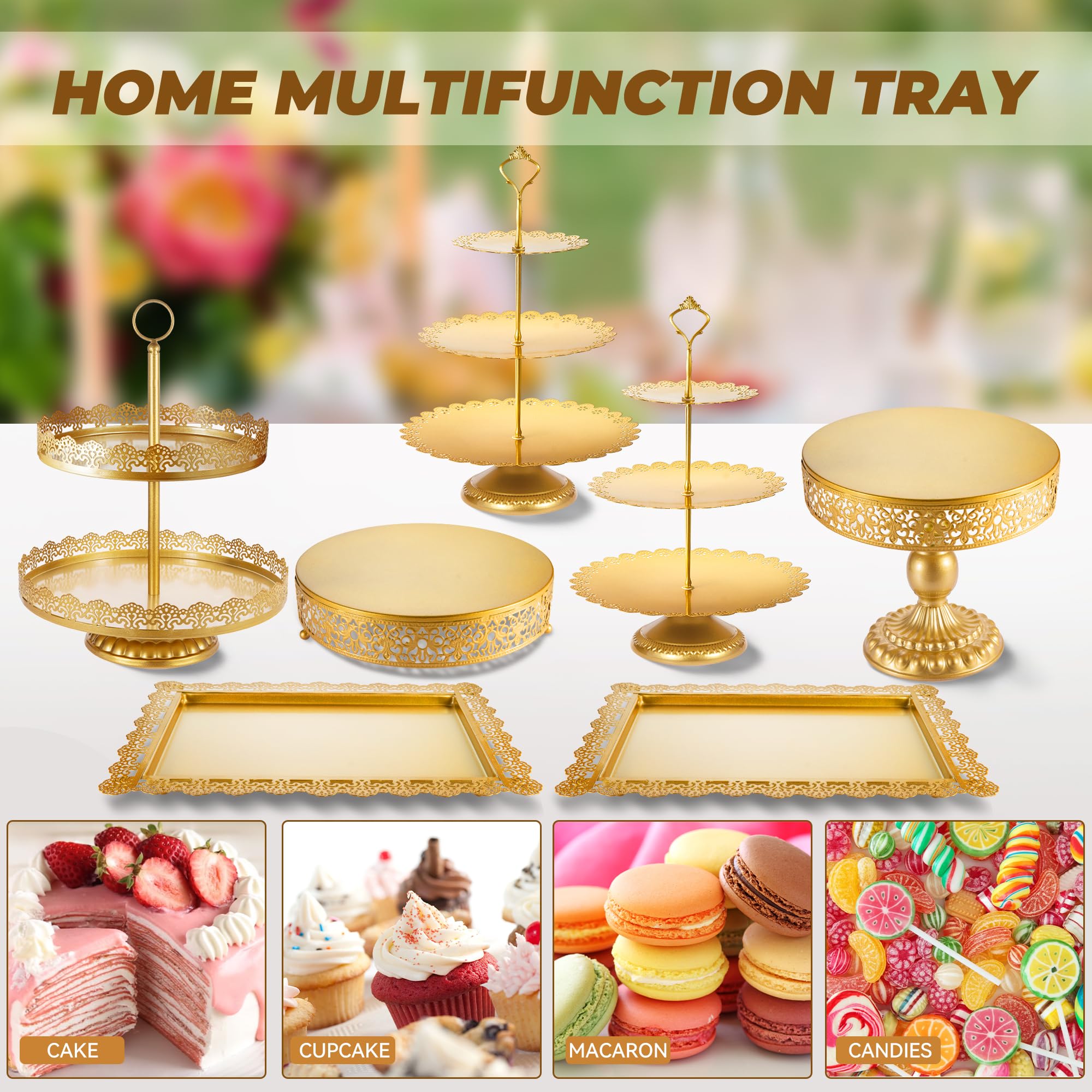 ELIMTEC lace-edge round display pan for stylish serving